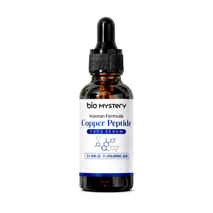 Bio Mystery Copper Peptide Face Serum – Anti-Aging Korean Formula for Firm, Smooth & Youthful Skin | Regenerate, Restore & Hydrate | 30ml