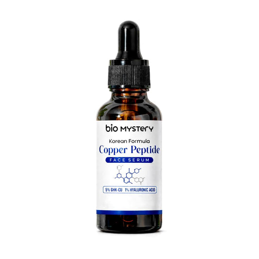 Bio Mystery Copper Peptide Face Serum – Anti-Aging Korean Formula for Firm, Smooth & Youthful Skin | Regenerate, Restore & Hydrate | 30ml