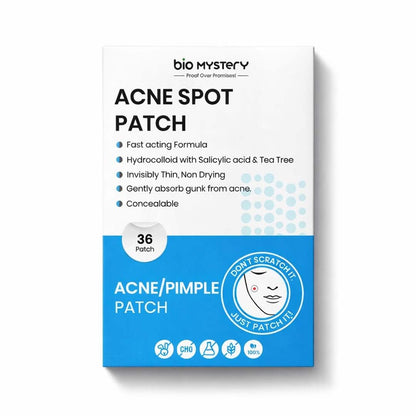 Bio Mystery Hydrocolloid Acne Patch – Invisible Pimple Patches for Face, Overnight Spot Treatment, 2 Sizes