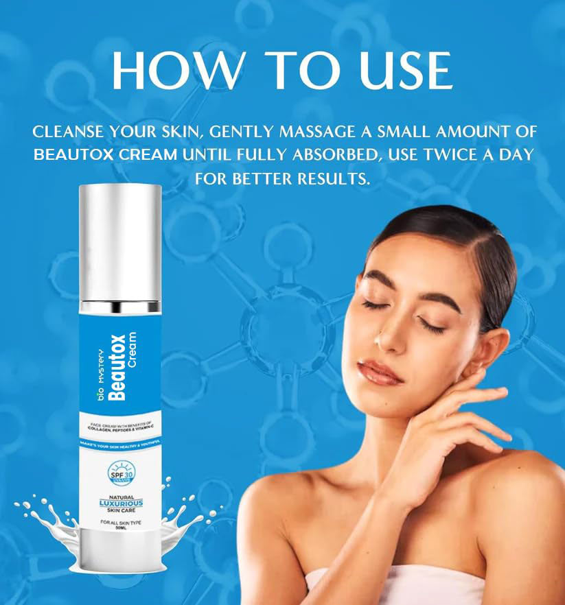 Beautox Face Cream 50ml / 1.7 Oz Natural Botox Alternative That Visibly Reduces Wrinkles, Smooths Fine Lines, Lifts Sagging Skin, Deeply Hydrates Dry Areas & Revives Dull, Aging Complexions