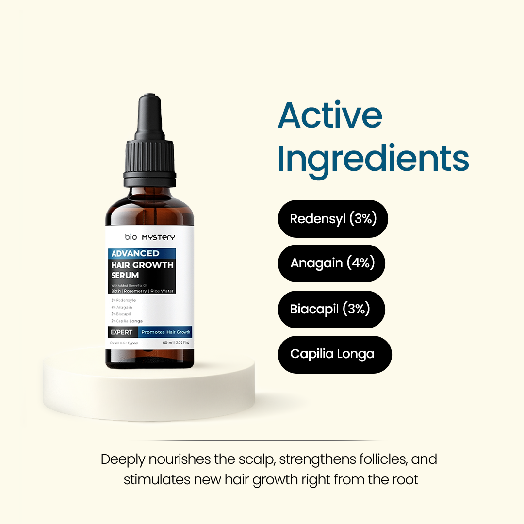 Advanced Hair Growth Serum with added benefits of Biotin | Rosemerry | Rice Water