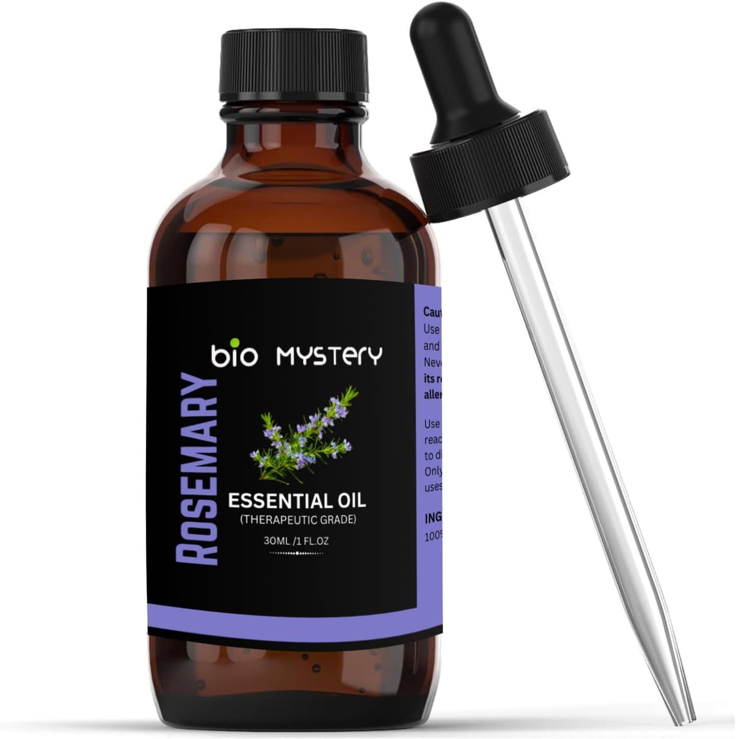 Pure Rosemary Essential Oil – 100% Natural Steam Distilled | For Hair Growth, Skin Care & Aromatherapy | 30ml (1.0 oz)