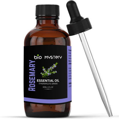 Pure Rosemary Essential Oil – 100% Natural Steam Distilled | For Hair Growth, Skin Care & Aromatherapy | 30ml (1.0 oz)