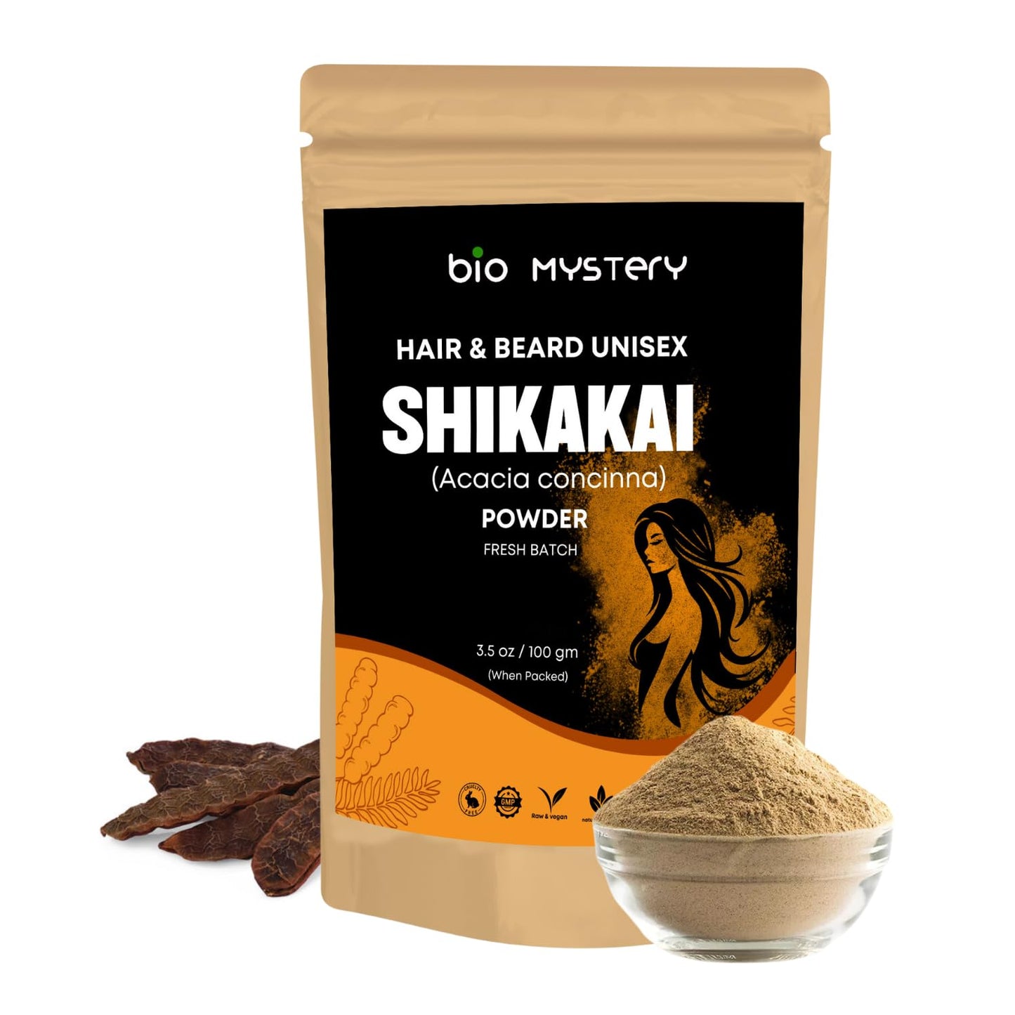 Shikakai Powder for Hair | Natural Cleanser & Conditioner | Acacia Concinna for Hair Growth, Shine & Scalp Health | 100g Herbal Hair Care Powder