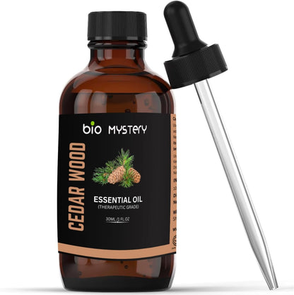 Pure Cedarwood Essential Oil 30ml (1.0 Ounce) | 100% Natural & Steam Distilled | For Hair Growth, Skin Health, Sleep & Aromatherapy