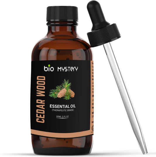 Pure Cedarwood Essential Oil 30ml (1.0 Ounce) | 100% Natural & Steam Distilled | For Hair Growth, Skin Health, Sleep & Aromatherapy