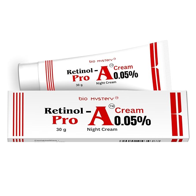 Retinol Pro Night Cream 0.05% – Anti-Aging & Skin Renewal Formula with Collagen & Peptides | 30g | Reduces Wrinkles, Fine Lines & Improves Skin Texture