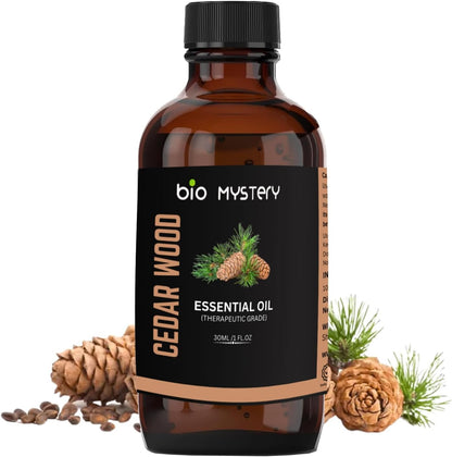 Pure Cedarwood Essential Oil 30ml (1.0 Ounce) | 100% Natural & Steam Distilled | For Hair Growth, Skin Health, Sleep & Aromatherapy