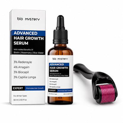 Advanced Hair Growth Serum With Derma Roller 0.5 mm