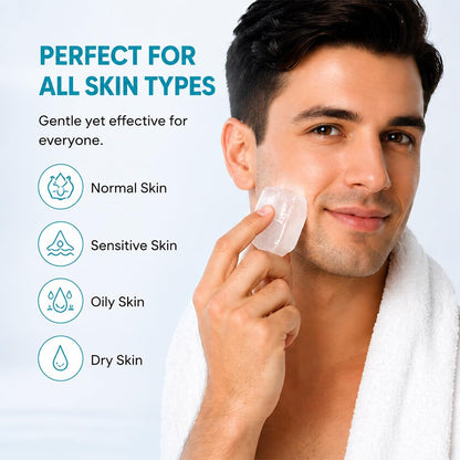 Bio Mystery Natural Alum Block (Fitkari) for Shaving – After Shave Styptic for Razor Cuts & Razor Burn Relief | Natural Deodorant Stone | Travel Case Included | 100g