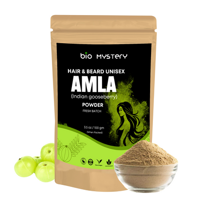 Amla Powder | Indian Gooseberry for Hair Growth – 100g | Natural Scalp Cleanser, Strengthens Roots & Promotes Hair Volume