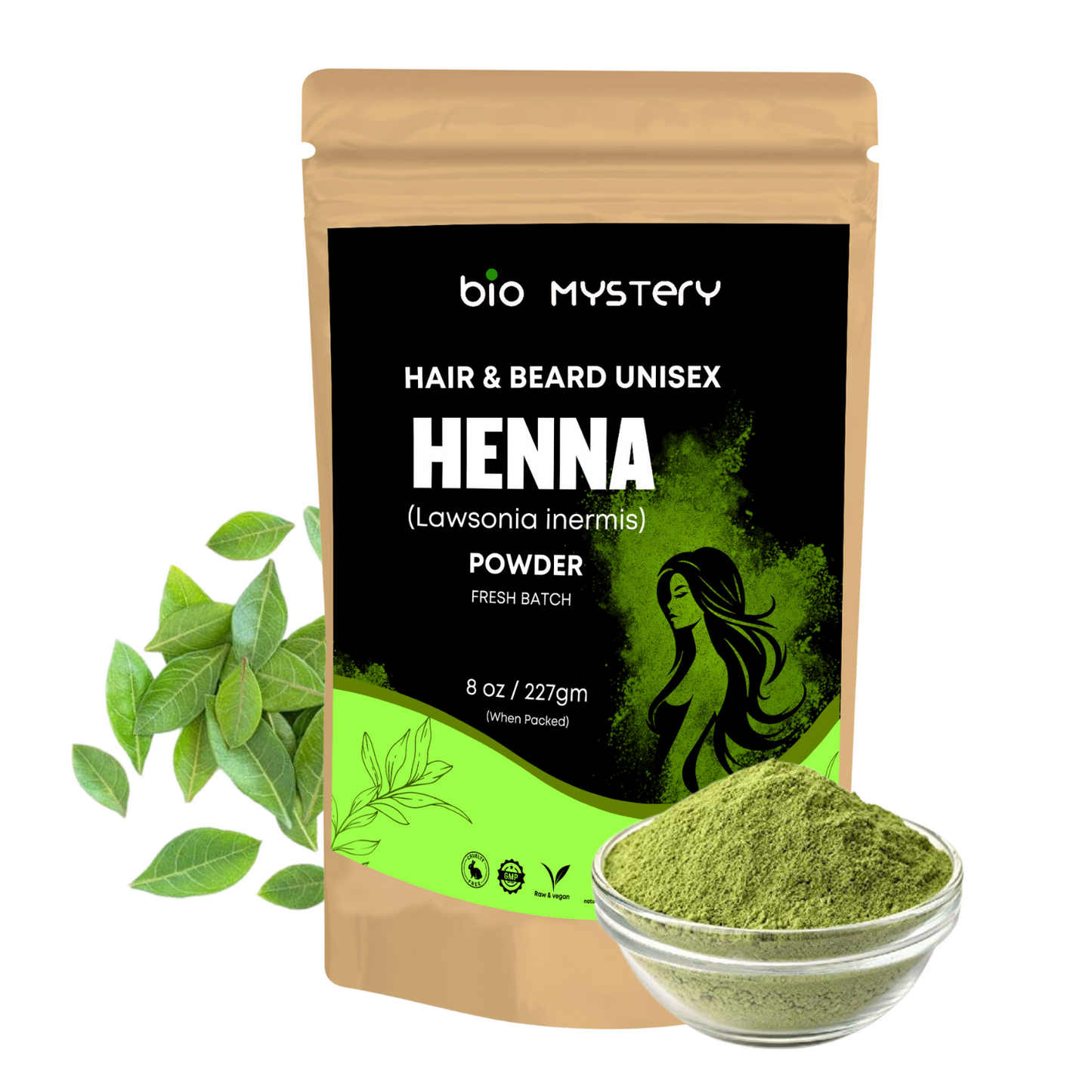 Henna Powder | 100% Pure Lawsonia Inermis for Natural Hair Color & Conditioning | 100Gm