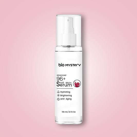 Advanced 96+ Snail Mucin Face Serum 110 ml (3.71 oz) – Ultra-Hydrating & Repairing Serum for All Skin Types – Fades Acne Scars, Strengthens Skin Barrier & Reduces Fine Lines