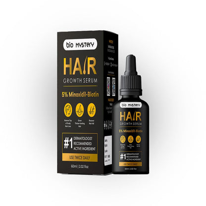 Bio Mystery Hair Growth Serum with Redensyl, Anagain, Baicapil & Capilia Longa – Boost Hair Growth & Reduce Hair Fall – 60ml / 2.02 fl oz
