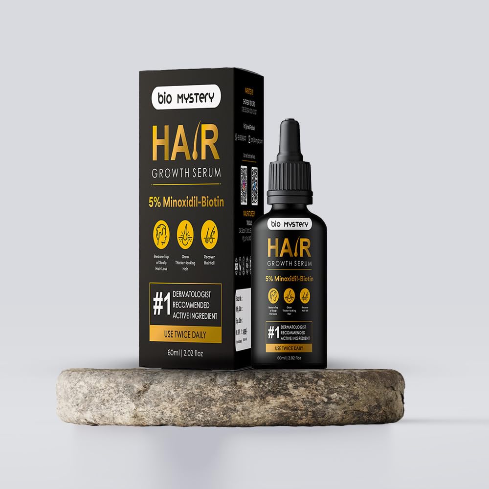 Bio Mystery Hair Growth Serum with Redensyl, Anagain, Baicapil & Capilia Longa – Boost Hair Growth & Reduce Hair Fall – 60ml / 2.02 fl oz