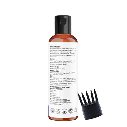 Bio Mystery Rosemary Hair Growth Oil – Enriched with Biotin, Argan, Vitamin E, Jojoba & Castor
